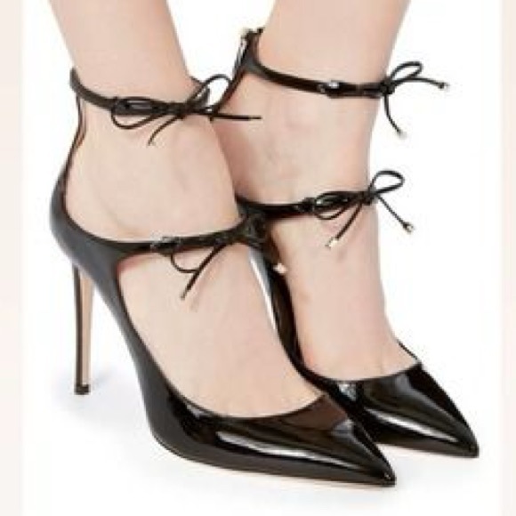 Jimmy Choo “Sage” double ankle strap patent leather pump 37.5 - Picture 4 of 15